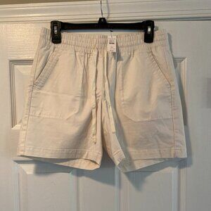 NWT Talbots Off White Elastic Waist Shorts XS